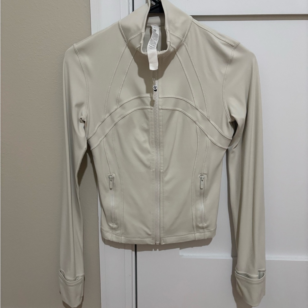 Lululemon Athletica Cream Bomber Jacket